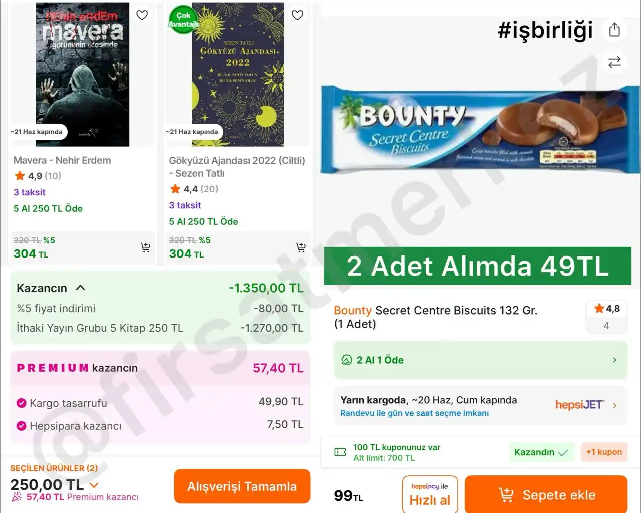 Image from İndirim Fırsat Merkezi: 🔥5 Kitap Tek Fiyat 250TL 🚨Linkte Bulunan Seçili Kitaplarda Sepete ...
