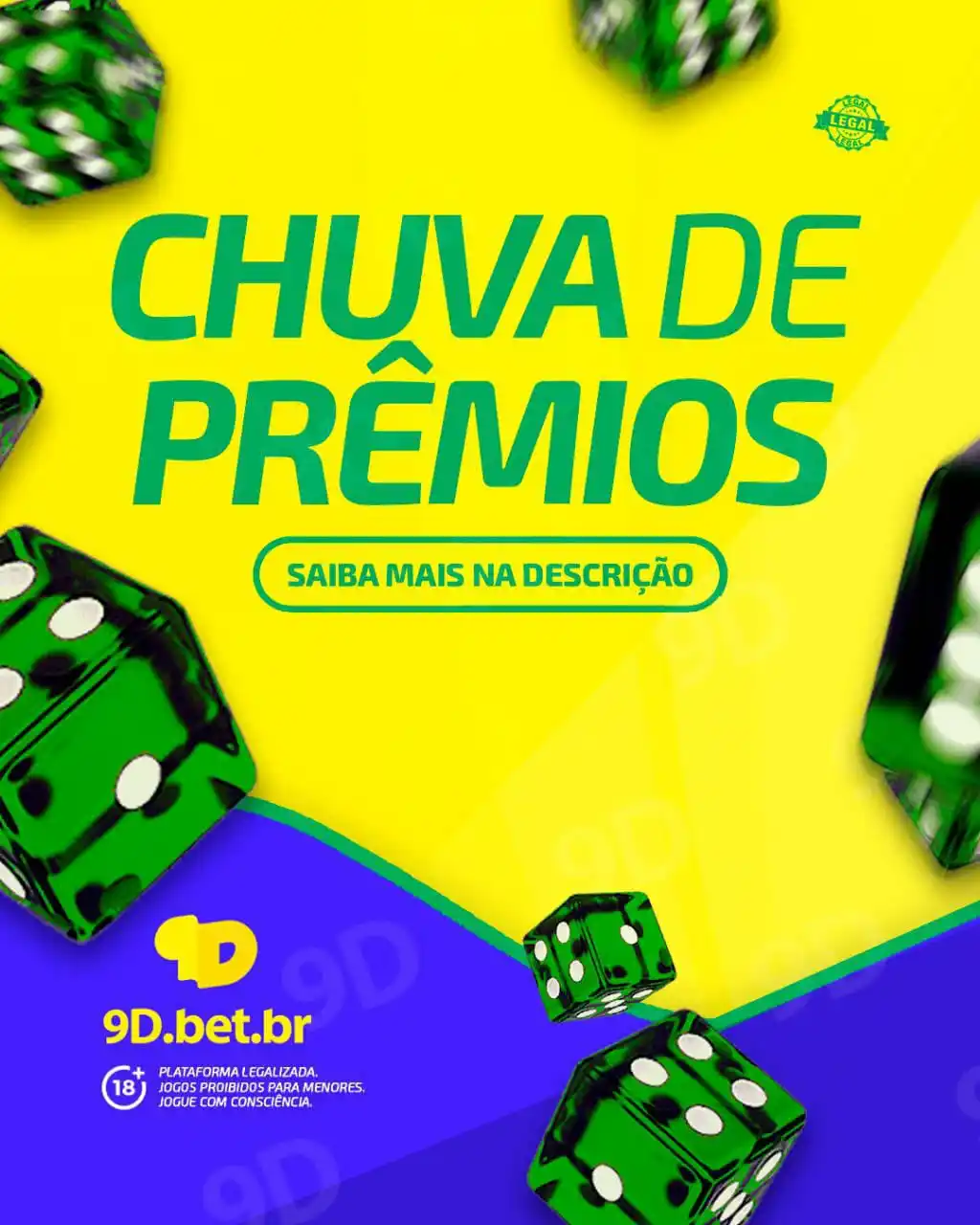 Image from 9D.BET.BR: 9D.BET.BR 💥🔥 A chuva de prêmios está chegando - 4 a 6 vezes ao dia...