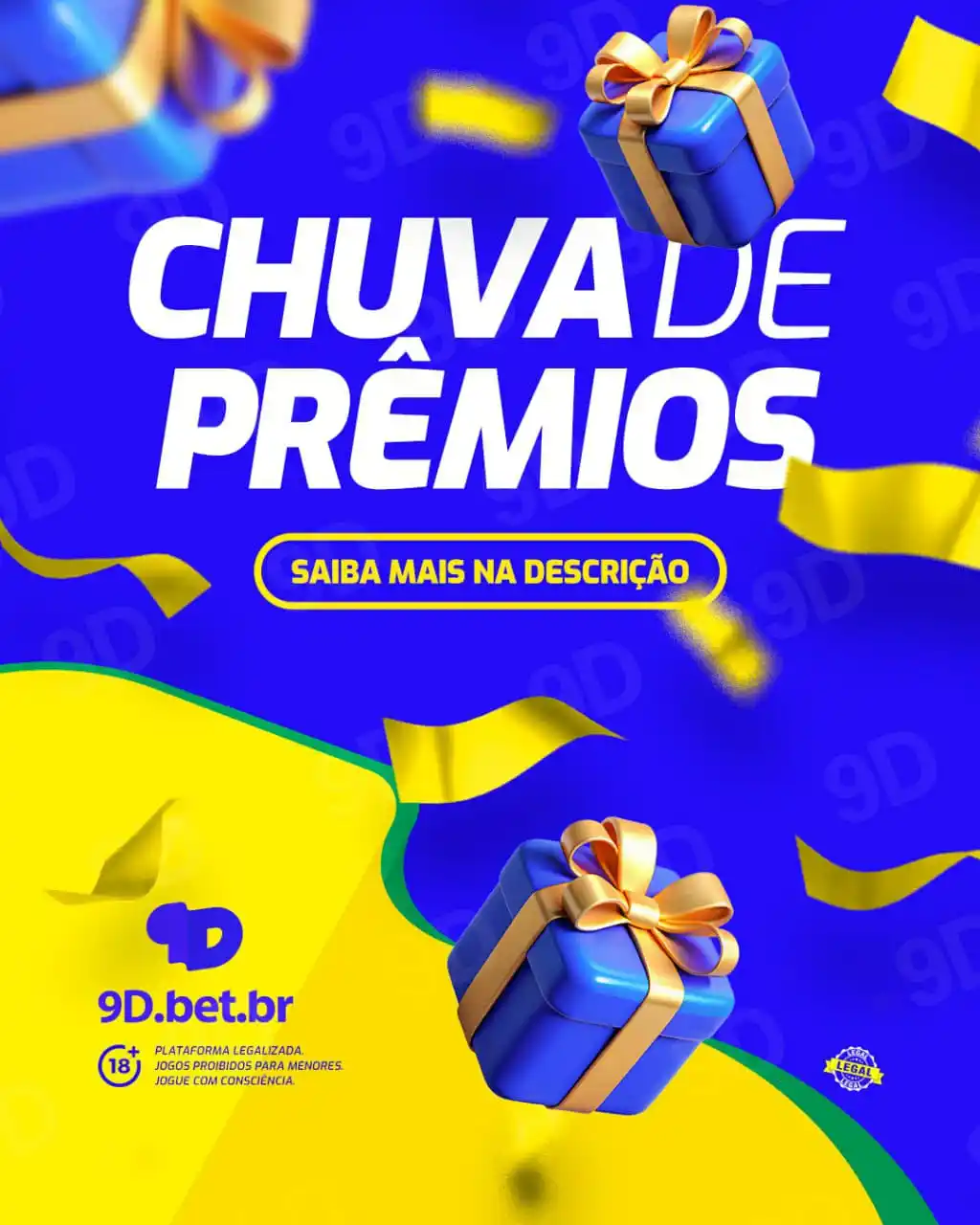 Image from 9D.BET.BR: 9D.BET.BR 💥🔥 A chuva de prêmios está chegando - 4 a 6 vezes ao dia...