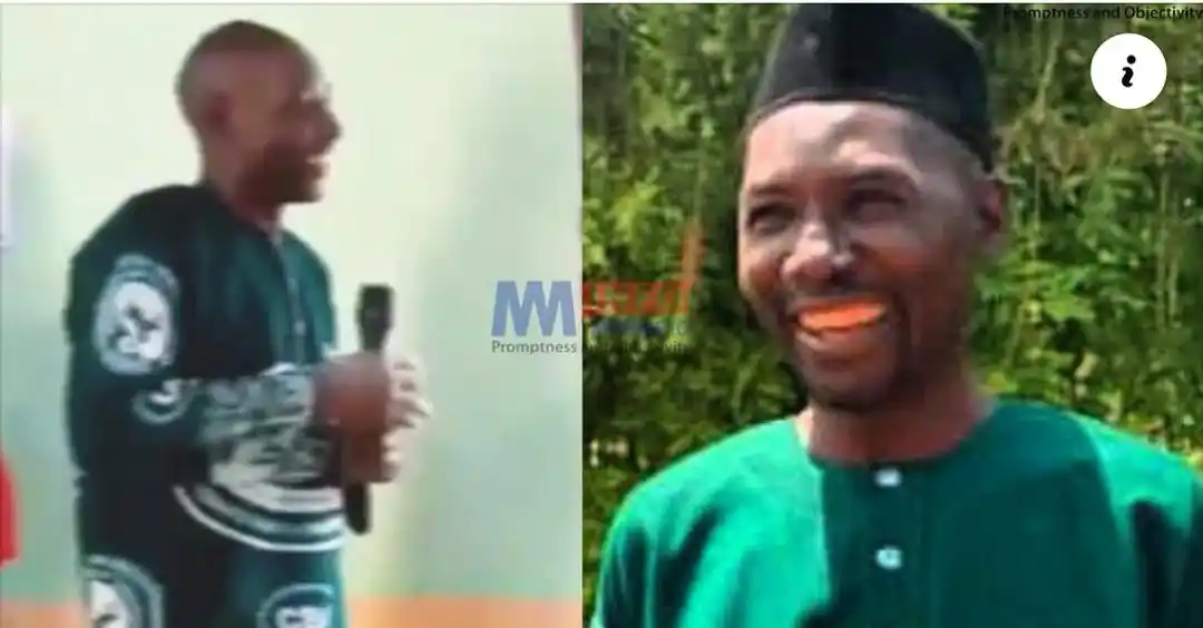 Image from Mimi Mefo Info (MMI) : A man identified as Mr. Penn was shot and killed near a church in Bame...