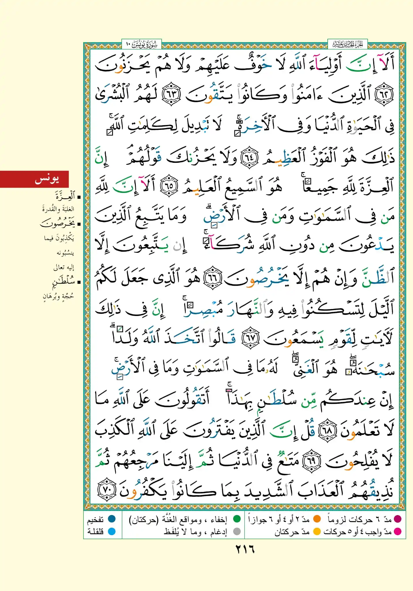Image from آية وحديث: { أَلَا إِنَّ أَوْلِيَاءَ اللَّهِ لَا خَوْفٌ عَلَيْهِمْ وَلَا هُمْ يَح...