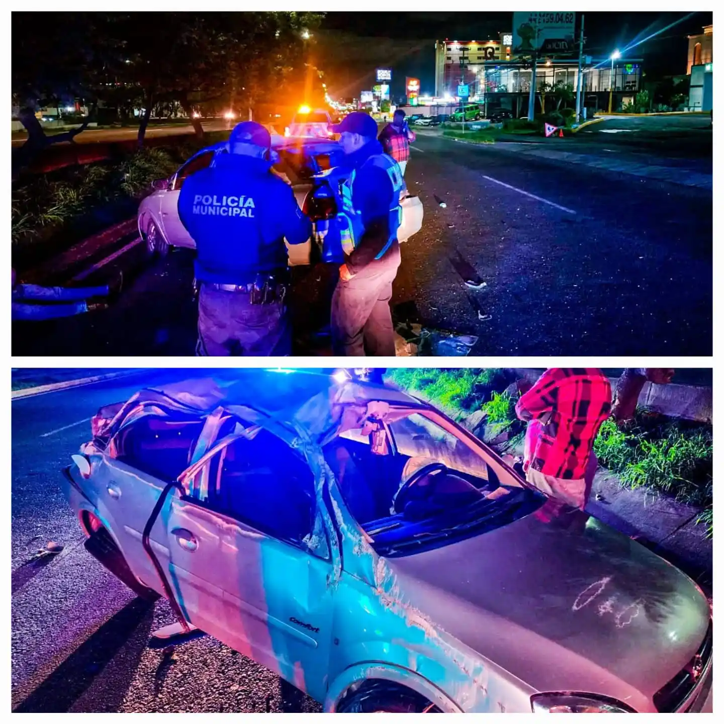 Image from Radar News Querétaro : 🚨 ACCIDENTE VEHICULAR EN PASEO DE LA REPÚBLICA 💥🚗🌳 Durante la mad...