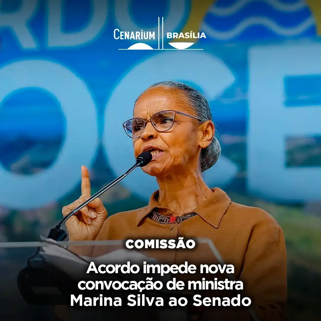Image from CENARIUM: ⚖️ *Acordo impede nova convocação de Marina Silva ao Senado* Um acord...
