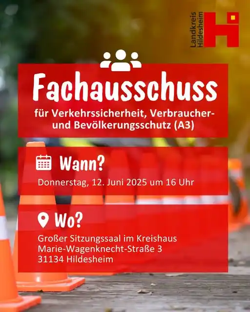 Image from Die Unabhängigen - Kreistagsfraktion Landkreis Hildesheim: Am Donnerstag, 12.06.2025, tagt um 16 Uhr der Fachausschuss für Verkeh...
