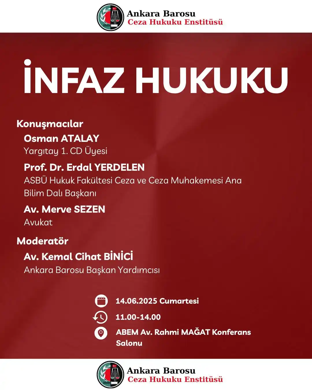 Image from Ankara Barosu: Ankara Barosu Ceza Hukuku Enstitüsü eğitim faaliyetleri kapsamında 14 ...
