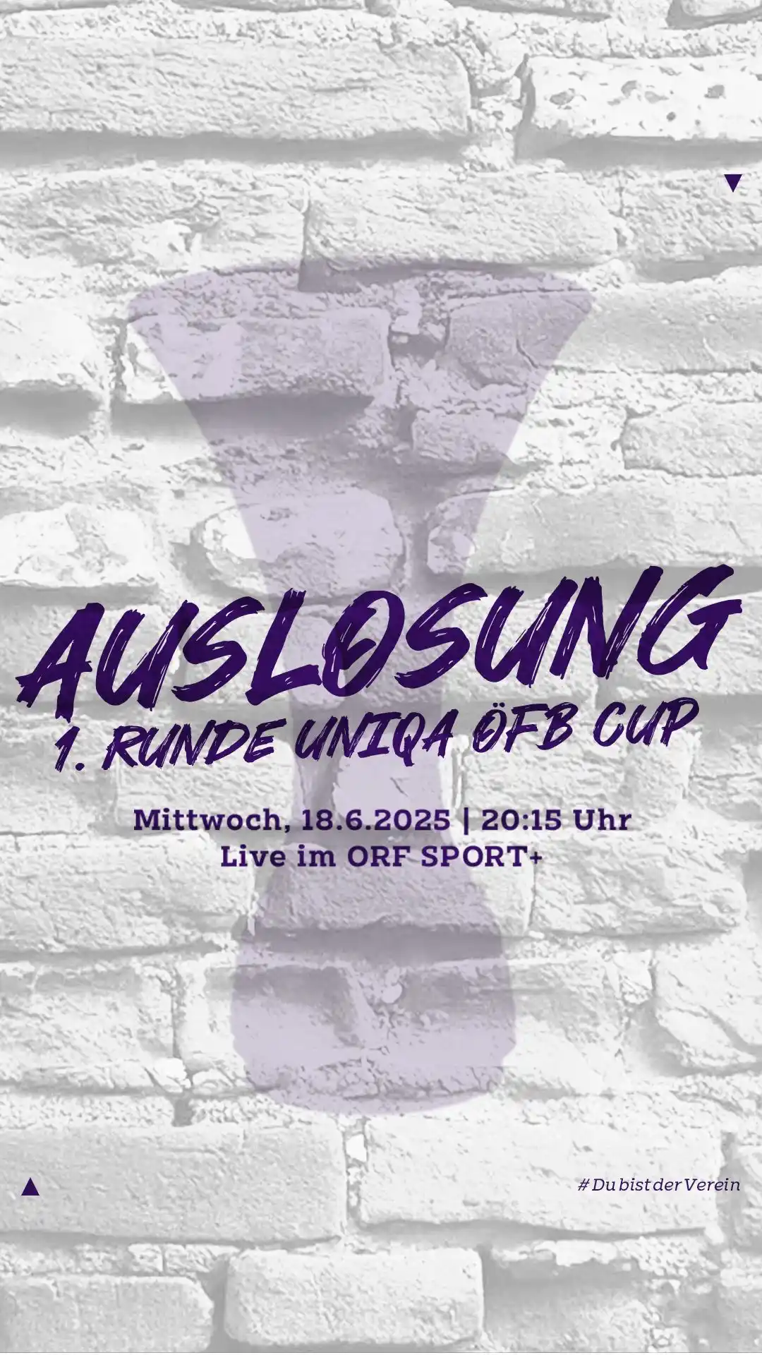Image from SV Austria Salzburg: *Auslosung ÖFB-Cup* Vergesst nicht, heute Abend um 20.15Uhr auf ORF+ ...