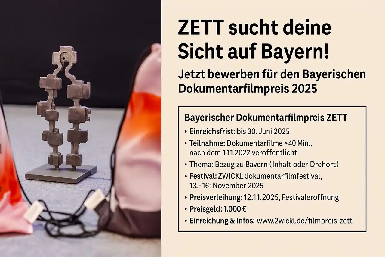 Image from OberpfalzECHO: *Bayerischer Dokumentarfilmpreis 2025: ZETT sucht deine Sicht auf Baye...