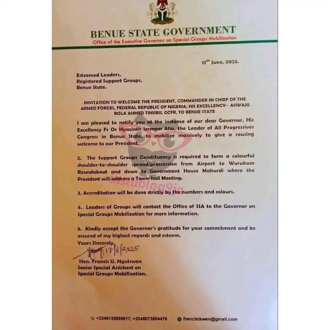 Image from Instablog9ja Network: Benue Crisis: Benue state government reportedly orders support groups ...