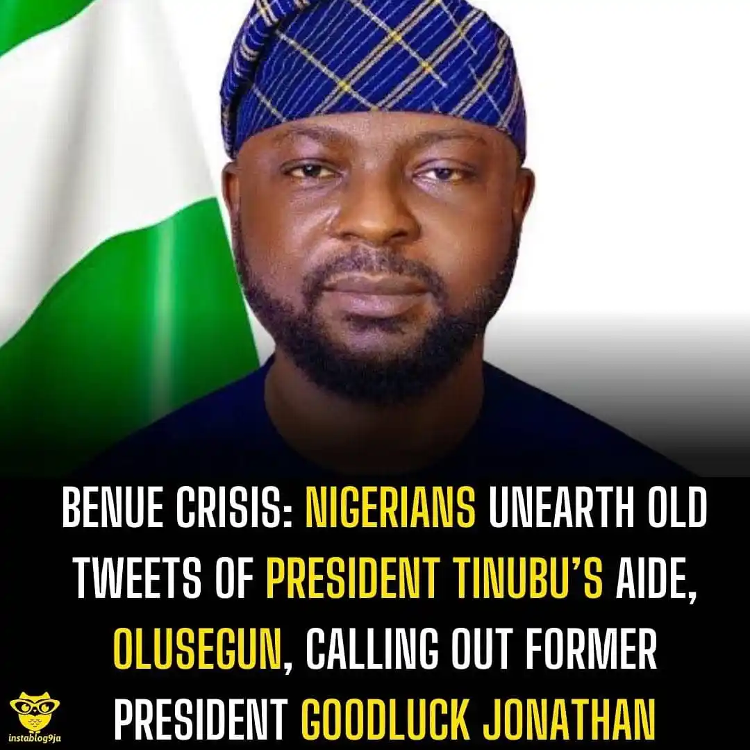 Image from Instablog9ja Network: Benue Crisis: Nigerians unearth old tweets of president Tinubu’s aide,...