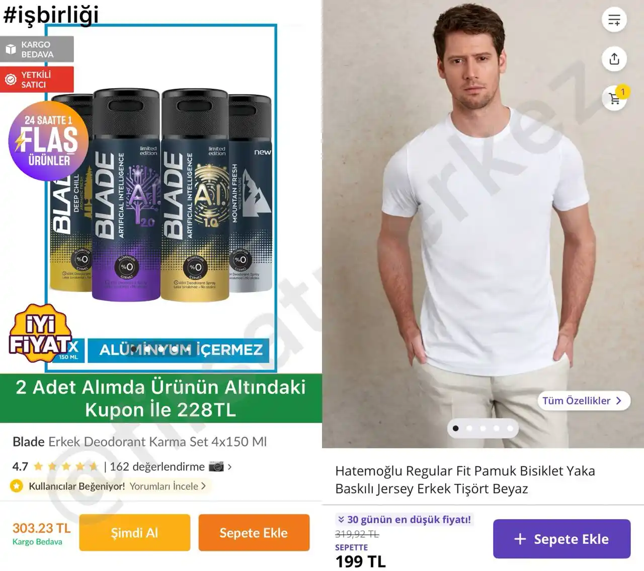 Image from İndirim Fırsat Merkezi: 🔥Blade Erkek Deodorant Karma Set 150Ml x 4 Adet ✅303TL’den Stokta -...