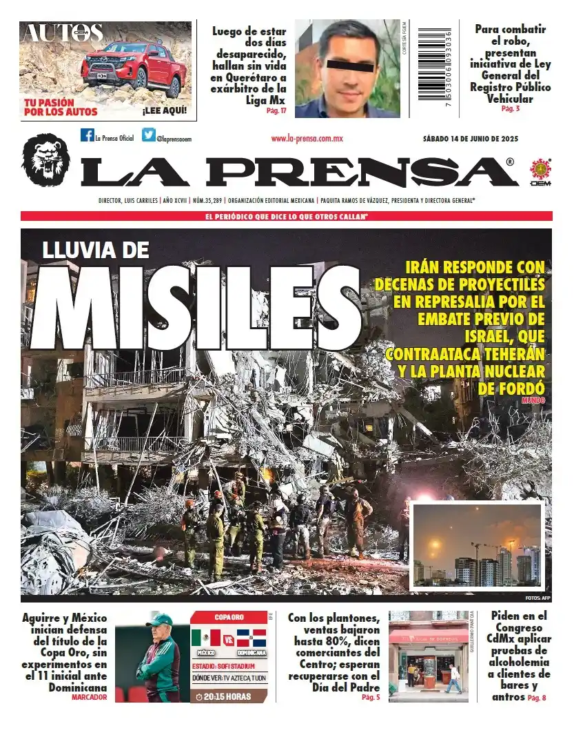 Image from LA PRENSA: ¡Buenos días! ☀️ Te dejamos la portada y lo que necesitas saber para i...