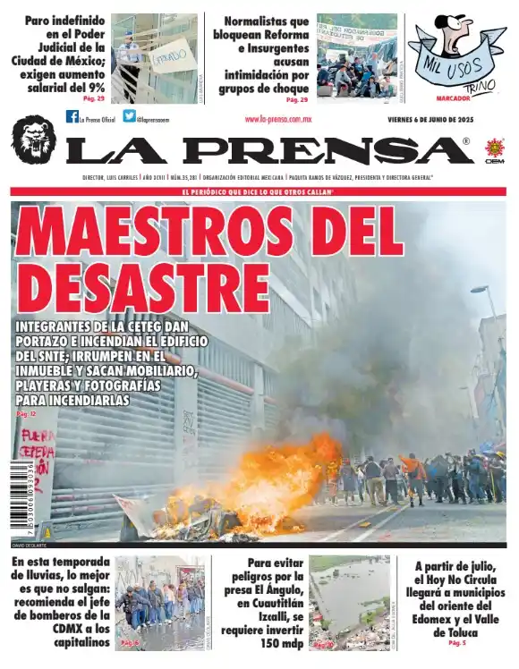 Image from LA PRENSA: ¡Buenos días! Te dejamos la portada y lo que necesitas saber para inic...