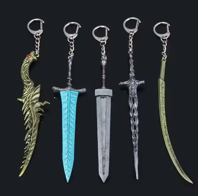 Image from GPCR Promo - Hardware e Tecnologia: 🔥Chaveiros de Elden Ring - Greatsword, Night And Flame, Hand of Male...