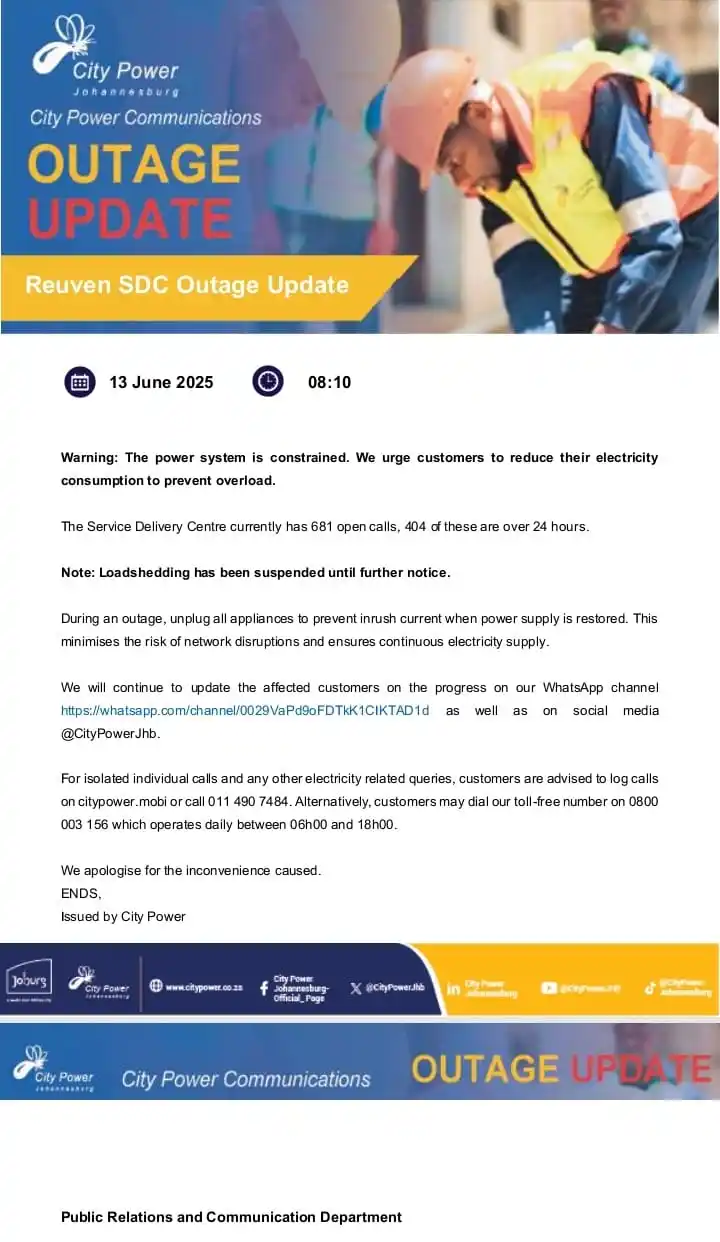 Image from Reuven SDC Outage Updates: <a class="text-blue-500 hover:underline cursor-pointer" href="/hashtag...