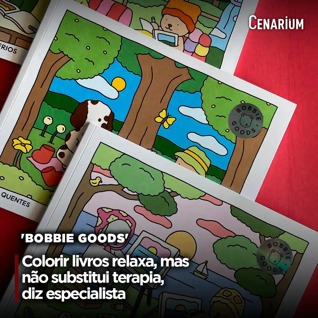 Image from CENARIUM: 💬 *Colorir livros relaxa, mas não substitui terapia, diz especialista...