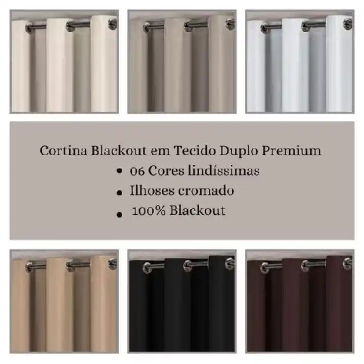 Image from Promoções Shoppe E Magazine: Cortina Blackout em Tecido Premium Corta Luz Blecaute por R$68,90 - R$...