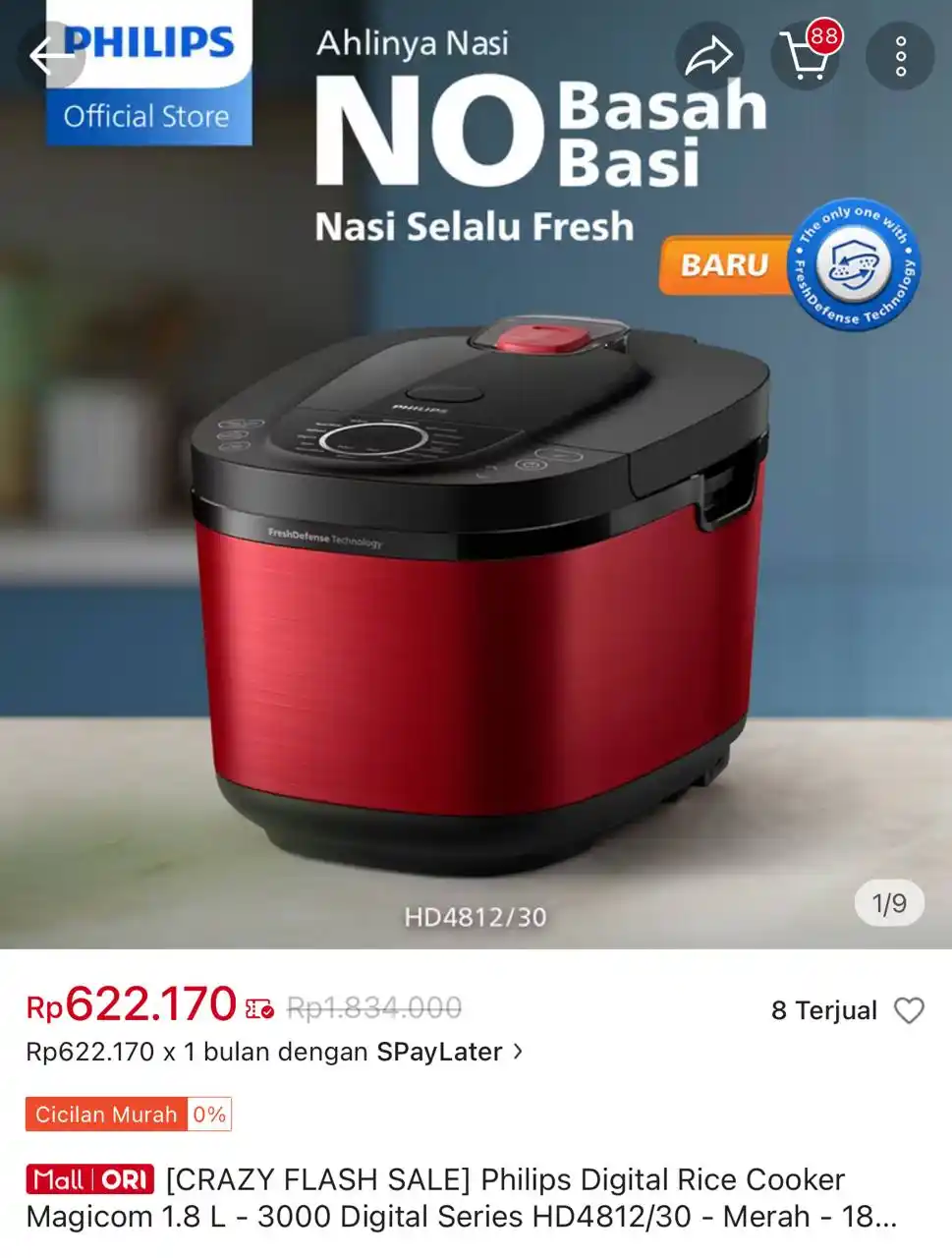 Image from Racun Shopee Receh: [CRAZY FLASH SALE] Philips Digital Rice Cooker Magicom 1.8 L - 3000 Di...
