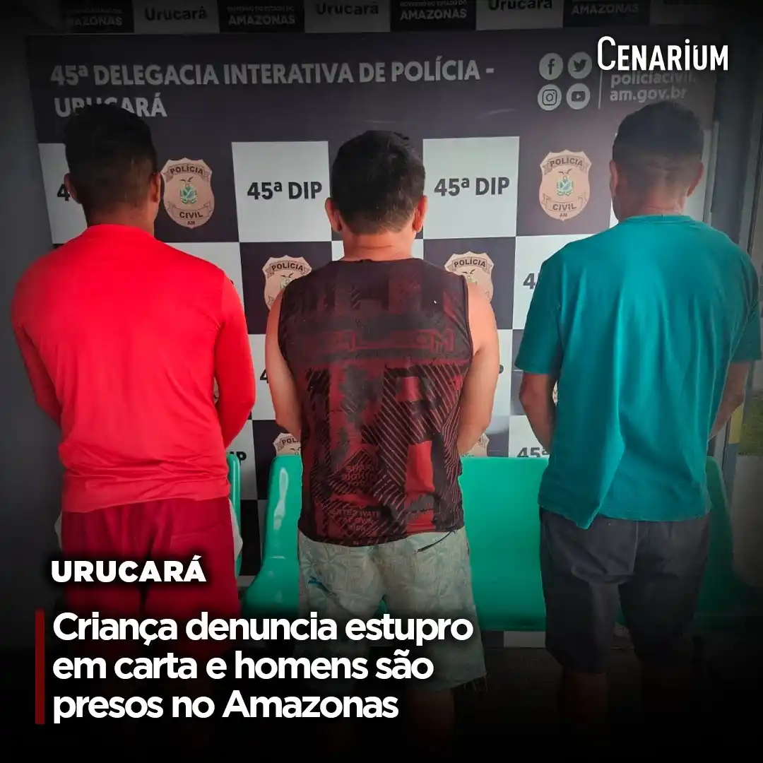 Image from CENARIUM: 🚨 *Criança denuncia estupro em carta e homens são presos no Amazonas*...