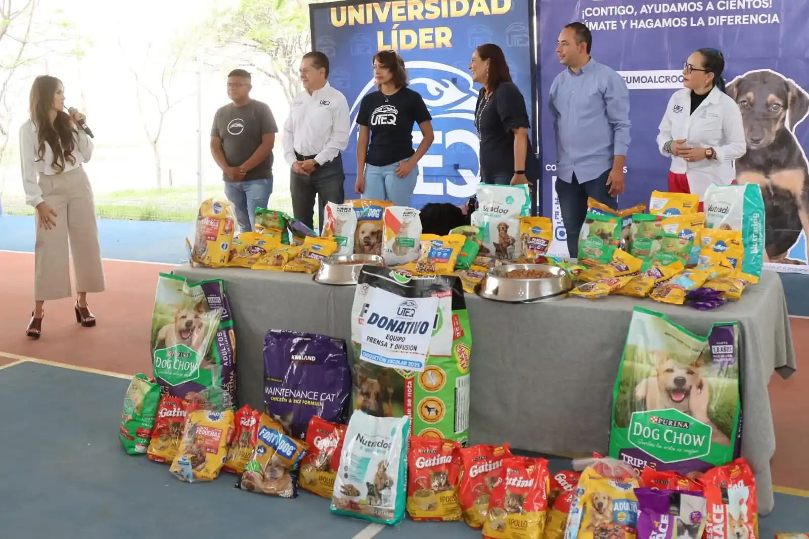 Image from Radar News Querétaro : 🙇✅🐾 CROQUETÓN ESCOLAR 2025; ESTUDIANTES RECOLECTAN ALIMENTOS PARA PE...