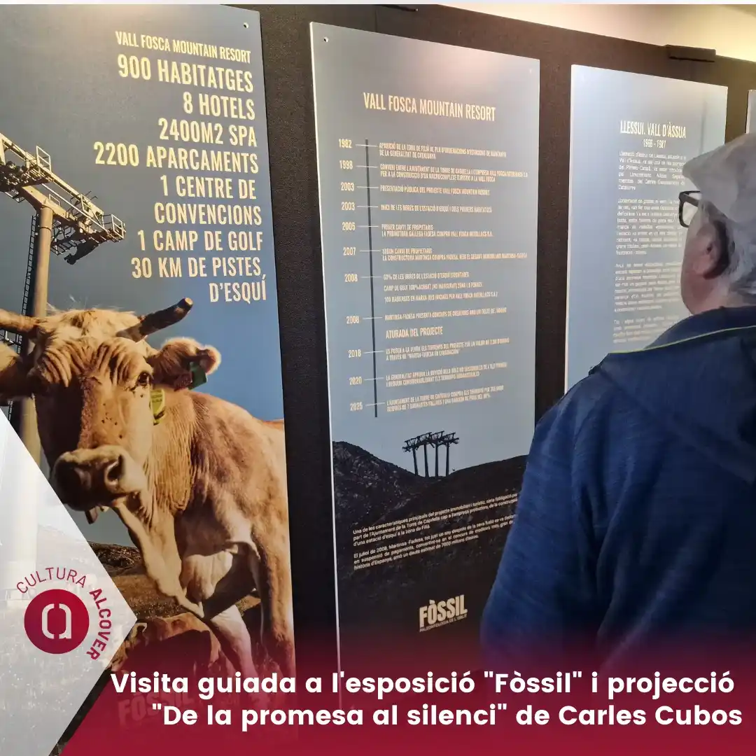 Image from Alcover Vila: *[CULTURA ALCOVER]* 📸 Visita guiada a l’exposició "_Fòssil. Paleontol...