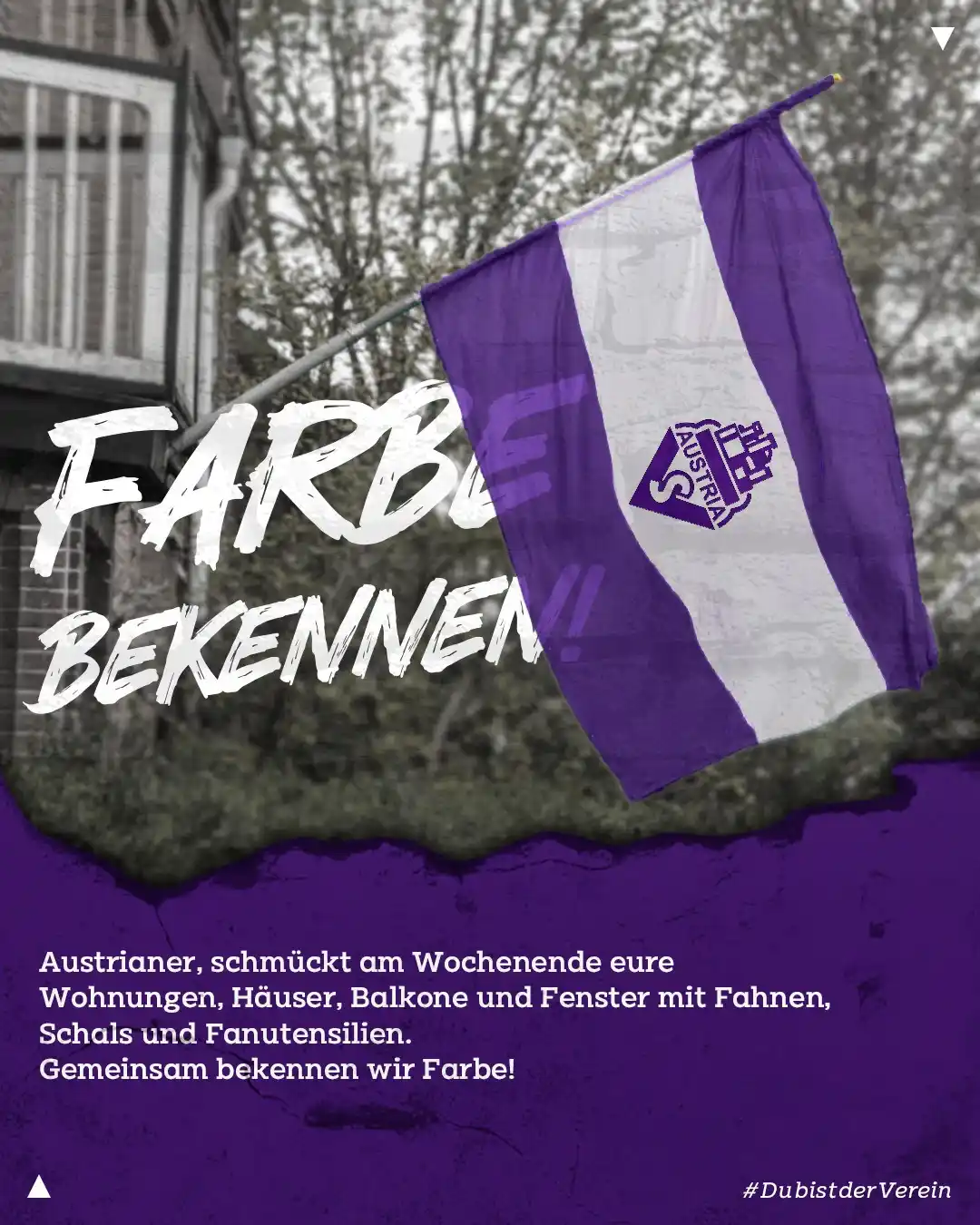 Image from SV Austria Salzburg: Die Fahnen wehen, die Vorfreude ist überall spürbar. Morgen ist es sow...