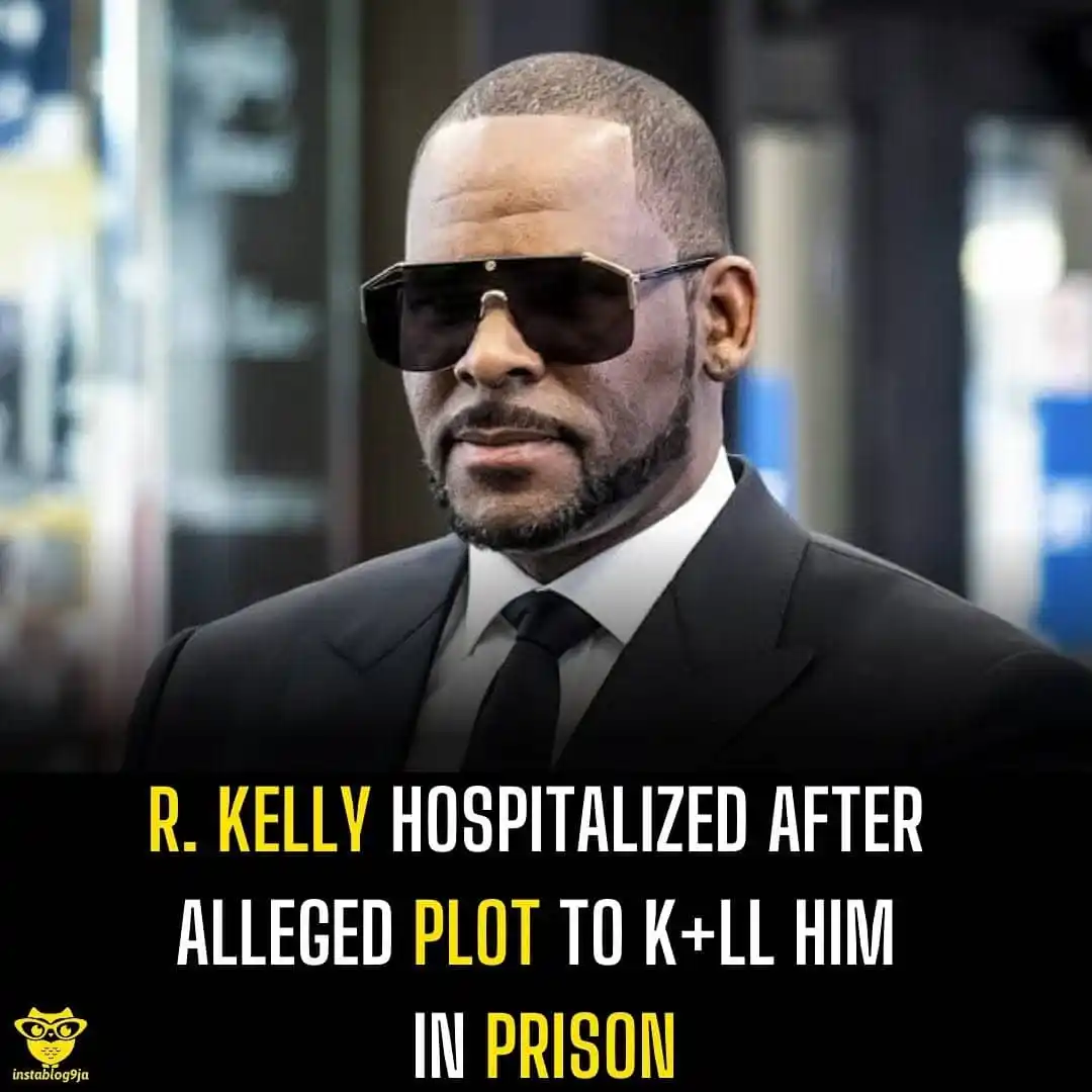 Image from Instablog9ja Network: Disgraced R&B singer R. Kelly was reportedly hospitalised last week fo...