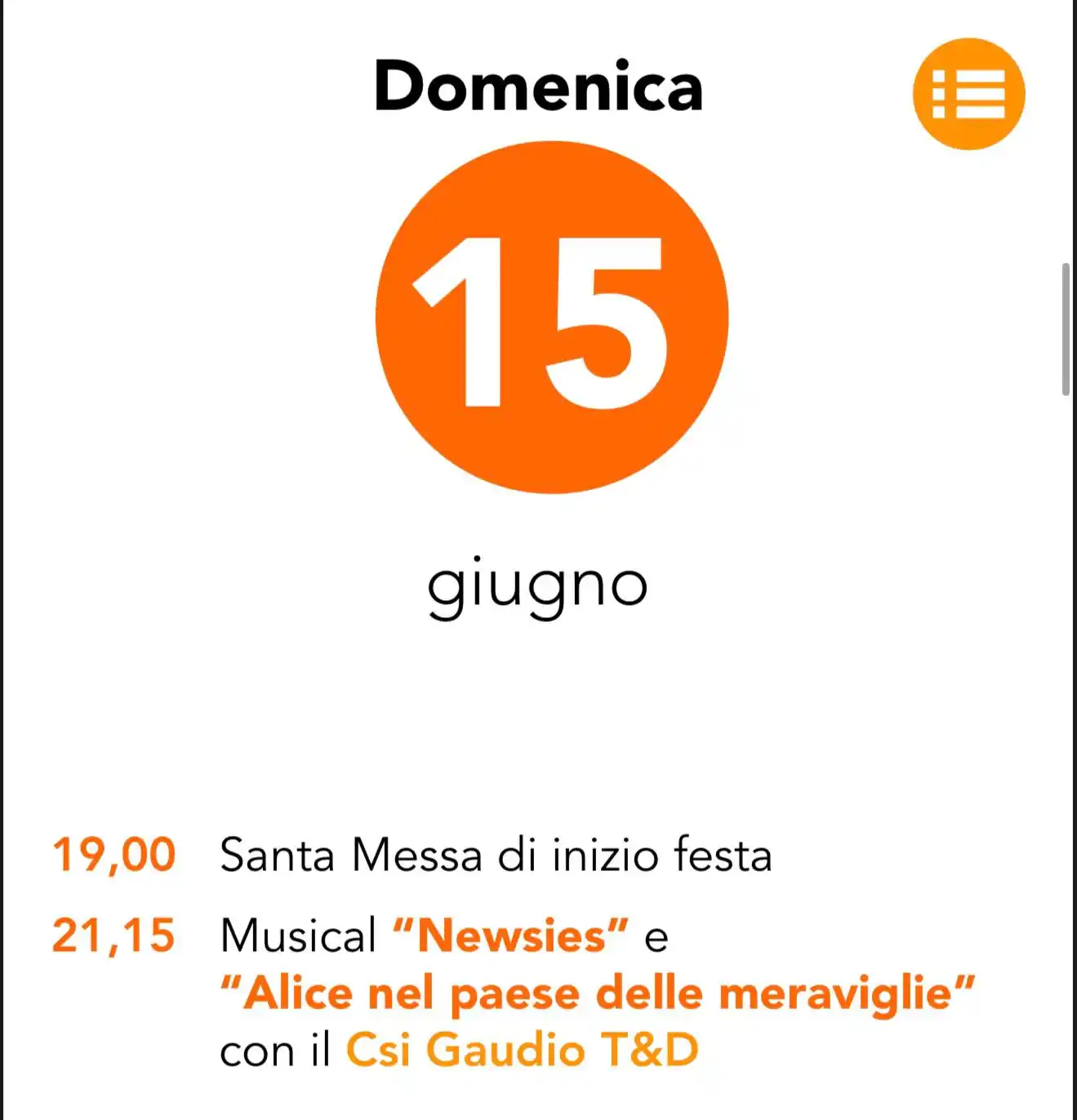 Image from Parrocchia San Francesco D'Assisi - Jesi: Domani *15 giugno ore 19,00* invitiamo tutta la comunità parrocchiale,...