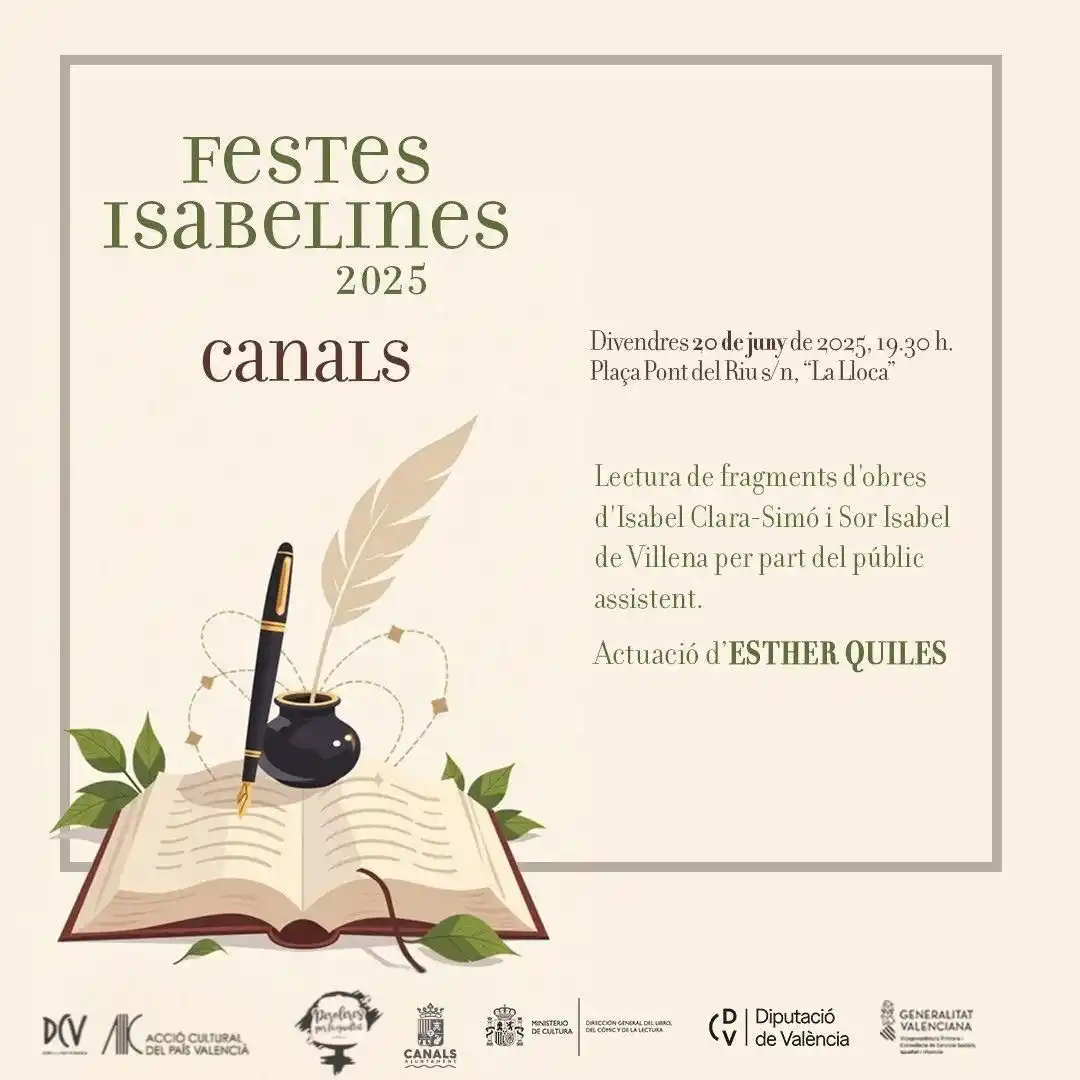 Image from Ajuntament de Canals: 📖 El pròxim divendres, 20 de juny, tindrà lloc les 𝑭𝒆𝒔𝒕𝒆𝒔 𝑰𝒔�...