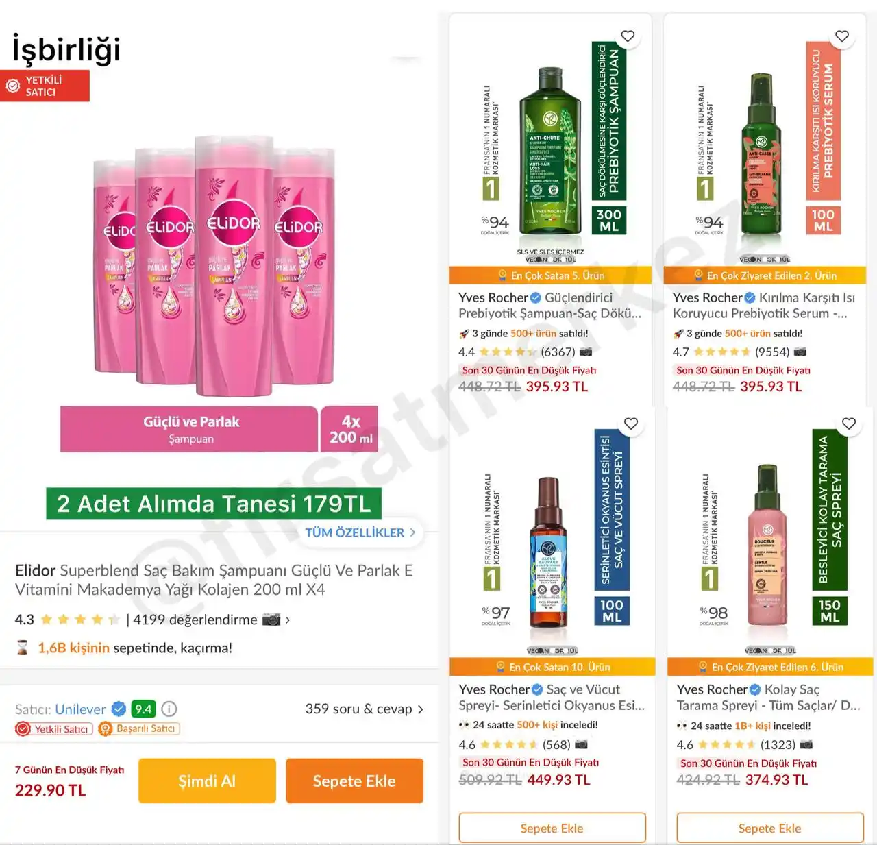 Image from İndirim Fırsat Merkezi: 🔥Elidor Superblend Saç Bakım Şampuanı 200Ml 4’lü ✅229TL’ye Düştü - 2...