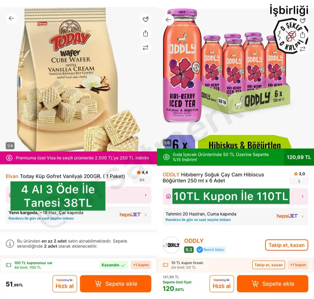 Image from İndirim Fırsat Merkezi: 🔥Elvan Today Küp Gofret 200Gr ✅51TL - 4 Al 3 Öde İle Tanesi 38TL’ye ...