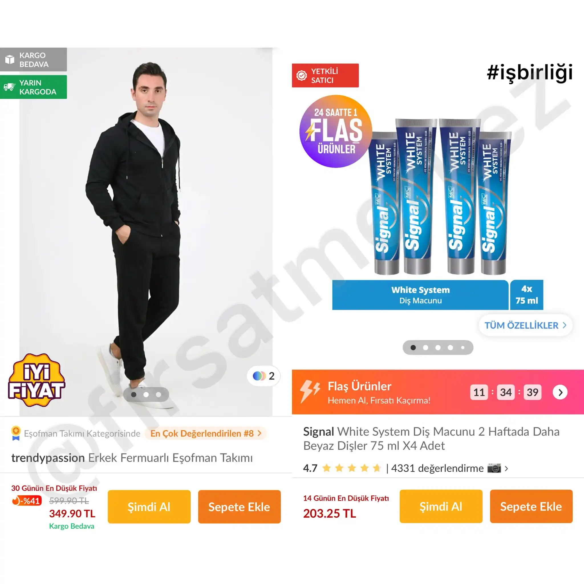 Image from İndirim Fırsat Merkezi: 🔥Erkek Fermuarlı Eşofman Takımı ✅349TL’ye Düştü - Tüm Bedenler Stok...