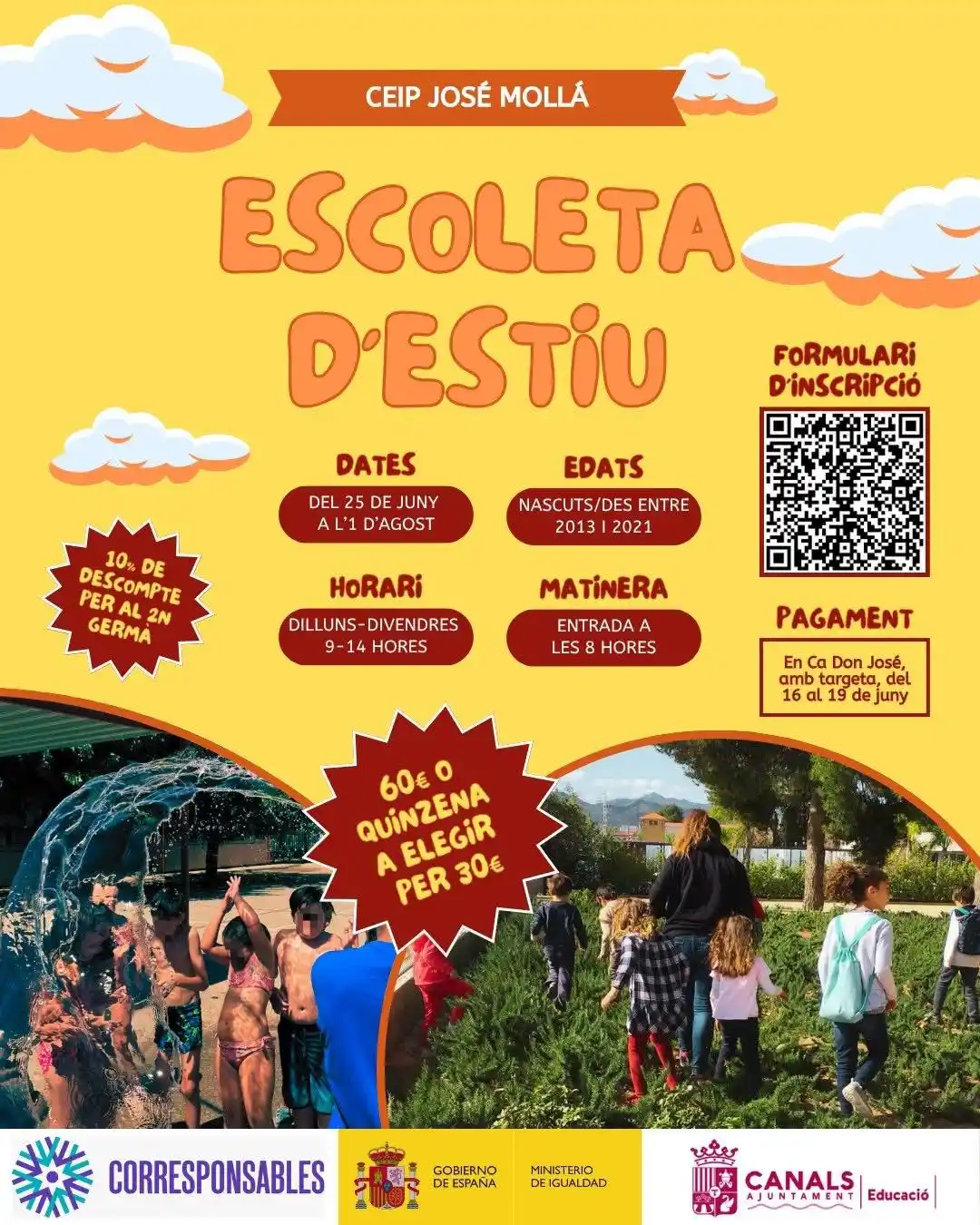 Image from Ajuntament de Canals: โ๏ธESCOLA D'ESTIU 2025 A CANALS! ๐ถ ๐ง๐ฝ Des del ๐๐๐๐๐๐๐ ๐๐ ๏ฟฝ...