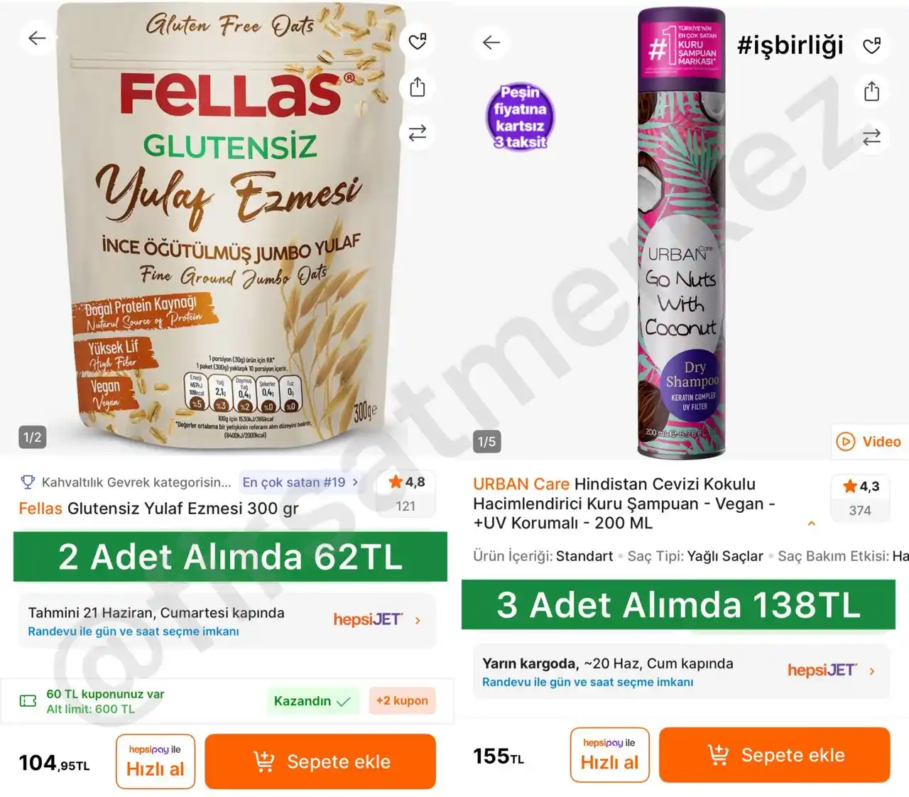 Image from İndirim Fırsat Merkezi: 🔥Fellas Glutensiz Yulaf Ezmesi 300Gr ✅104TL’den Stokta - 2’Li Alımd...