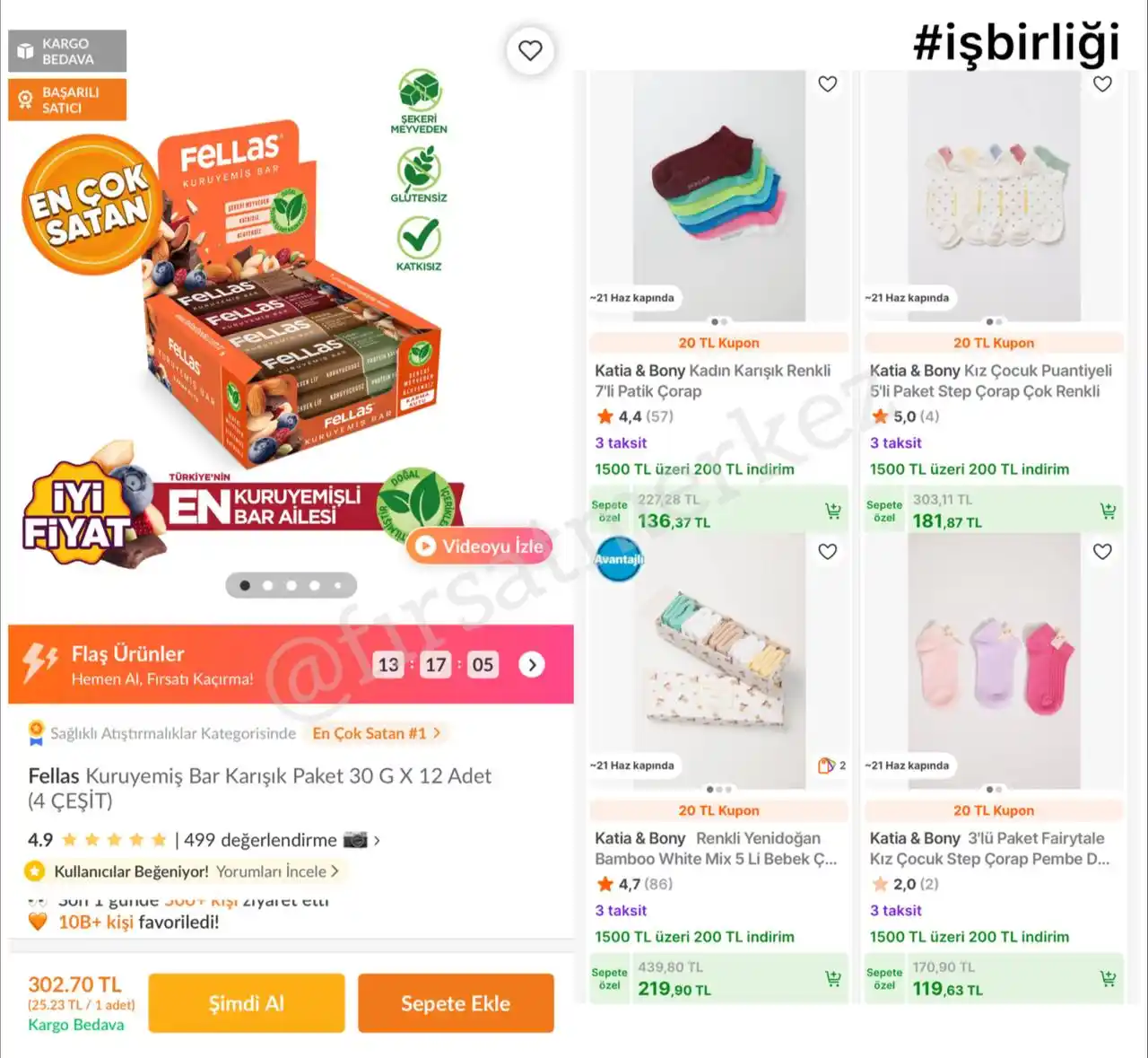 Image from İndirim Fırsat Merkezi: 🔥Fellas Kuruyemiş Bar Karışık Paket 30Gr 12 Adet ✅302TL’ye Düştü - A...