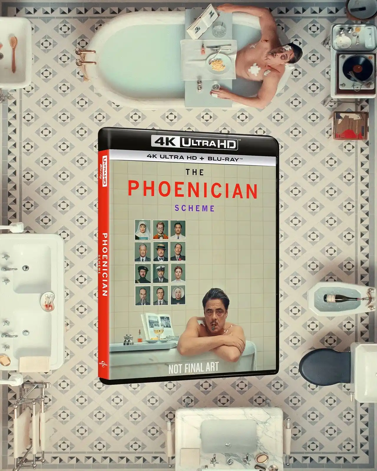 Image from Bluraymania: Финикийская схема (2025) (4K UHD + Blu-ray) Новое творение Уэса Андер...