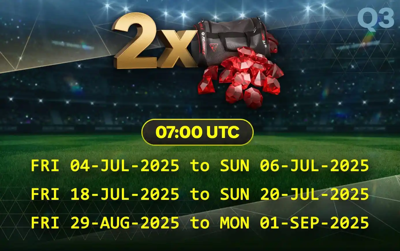 Image from KAM FC 25 🎓: 📌 GEMS 2X OFFERWALL - Q3 🏷️ FRI 04-JUL-2025 to SUN 06-JUL-2025 FRI ...