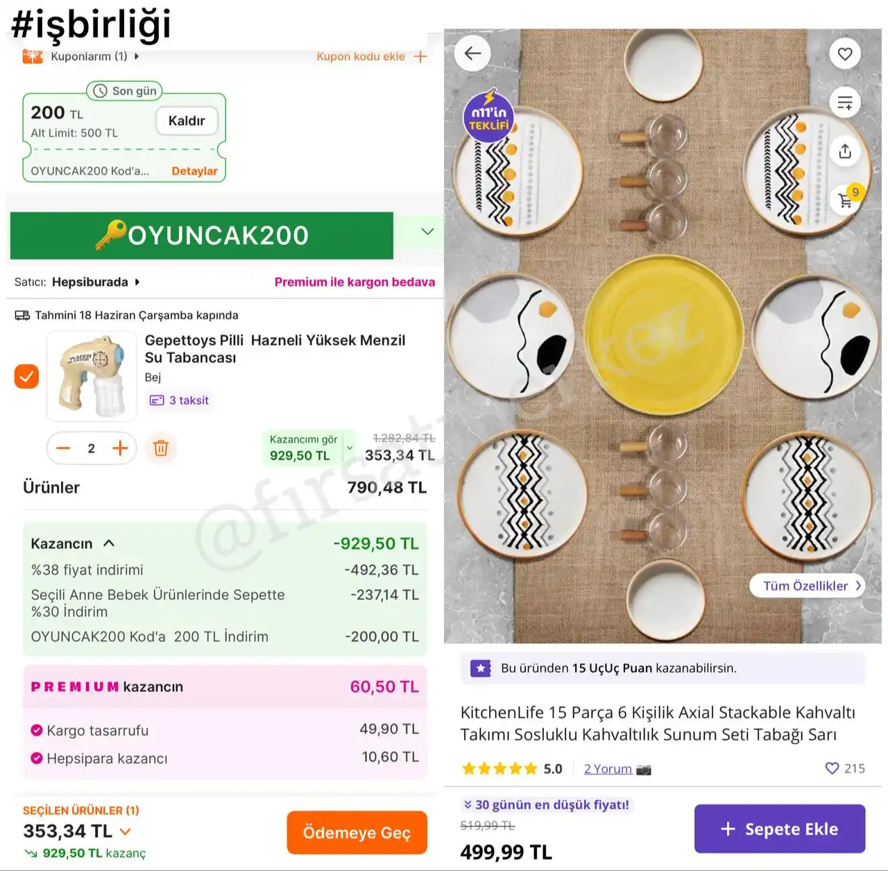 Image from İndirim Fırsat Merkezi: 🔥Gepettoys Pilli Hazneli Yüksek Menzil Su Tabancası ✅Sepette 276TL -...