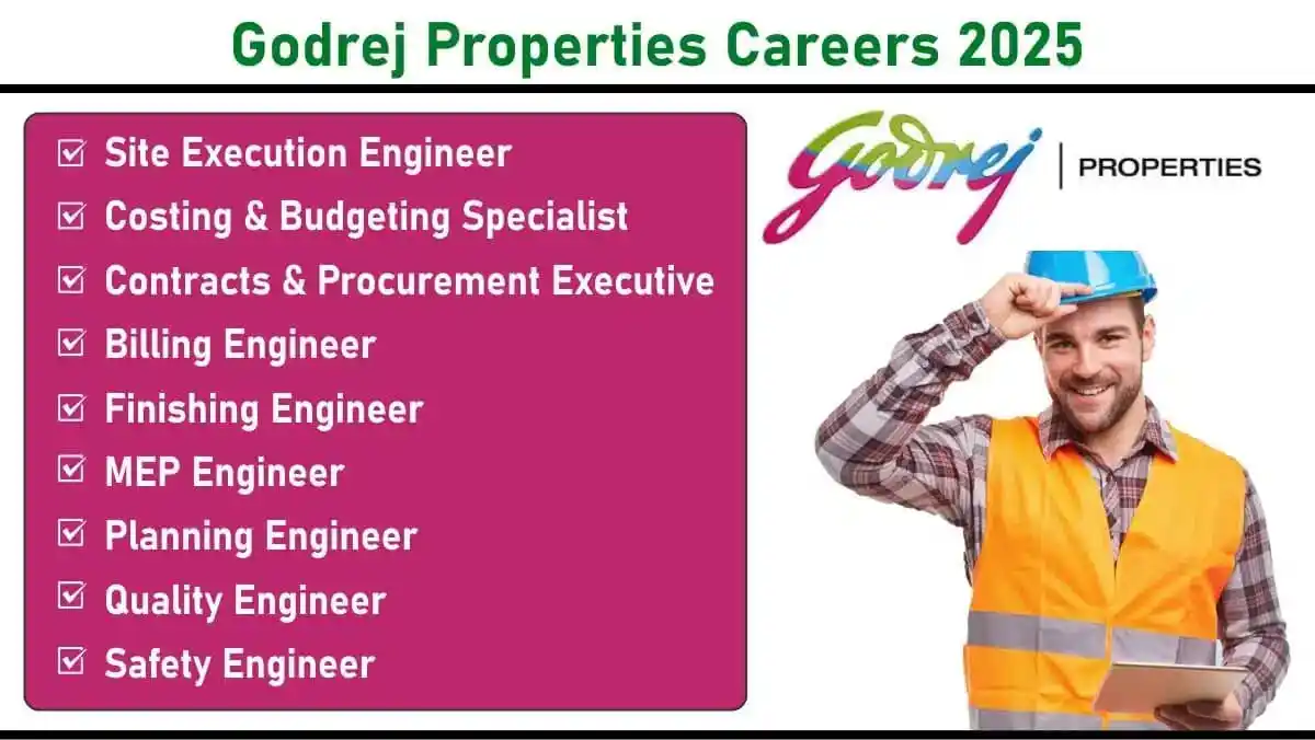 Image from Construction Placement: 📢📢 *Godrej Properties Careers 2025: Empowering Diversity in Real Es...