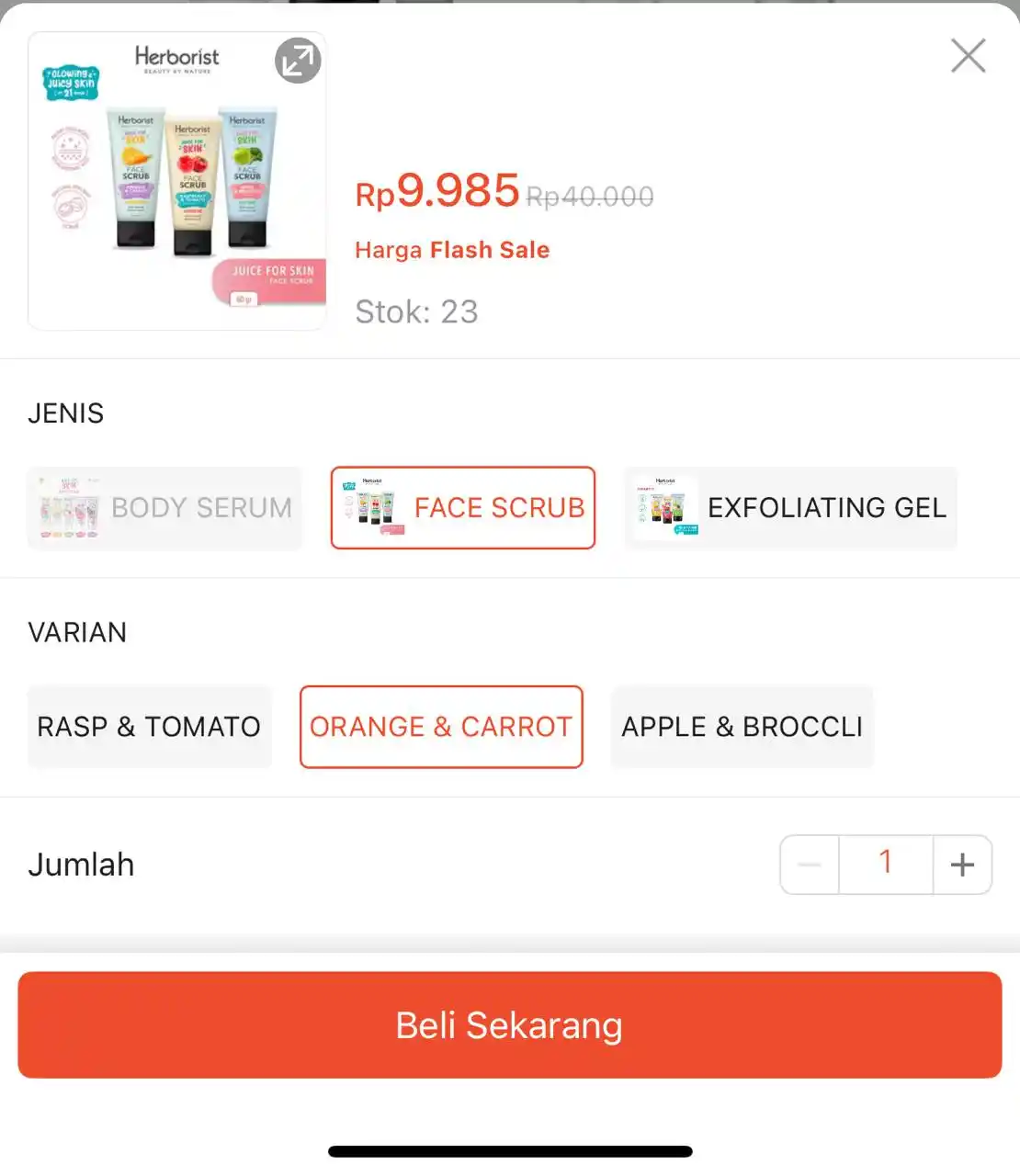 Image from Racun Shopee Receh: HERBORIST JUICE FOR SKIN - BODY SERUM - FACE SCRUB - EXFOLIATING https...