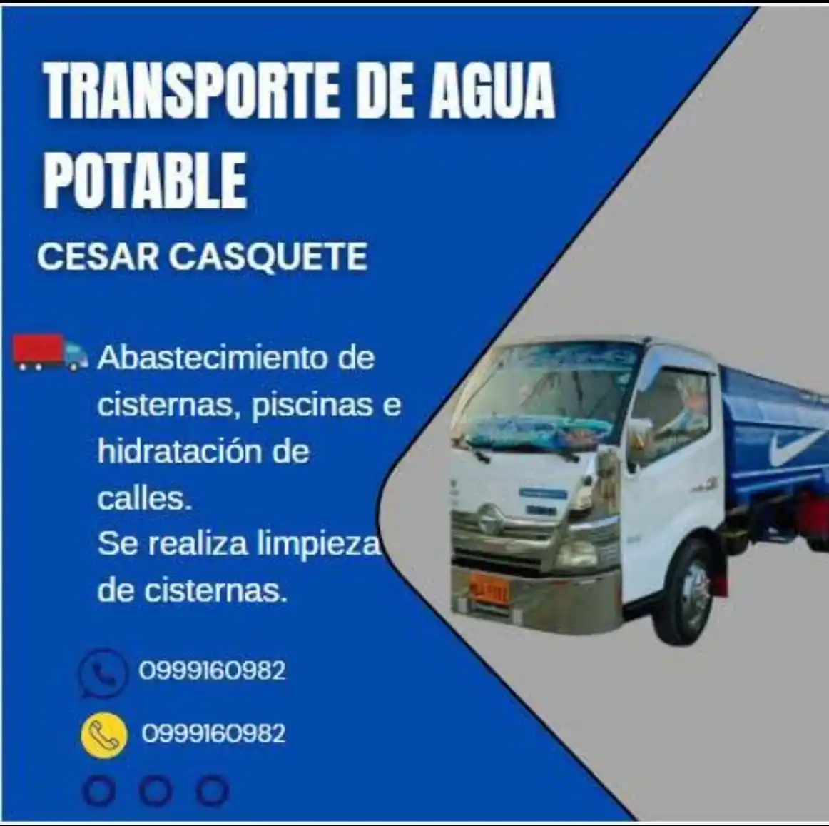 Image from La Primicia De Manta: ✅ *Hoy domingo se atiende con total normalidad* ✅ 💧🚛 _¡Transporte de...