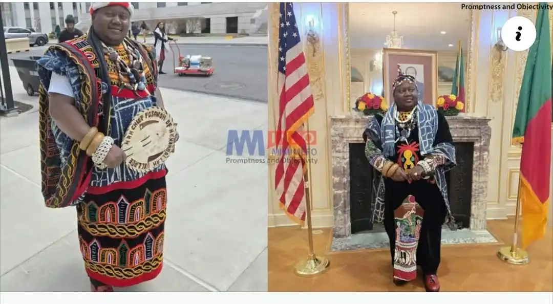 Image from Mimi Mefo Info (MMI) : HRH Chief Fosanoh Blaise has been awarded an honorary doctorate in Hum...