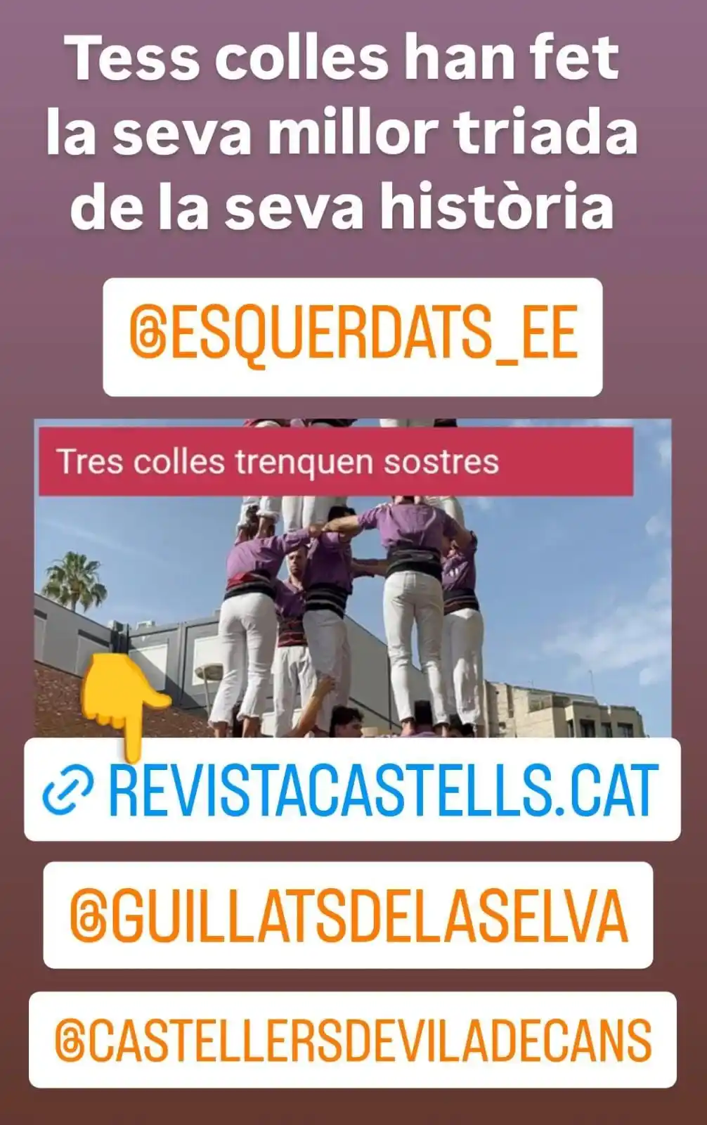 Image from πππ₯π’π ππ§π₯πβππ¦π§π₯ππππ: https://revistacastells.cat/2025/06/tres-colles-trenquen-sostres/...