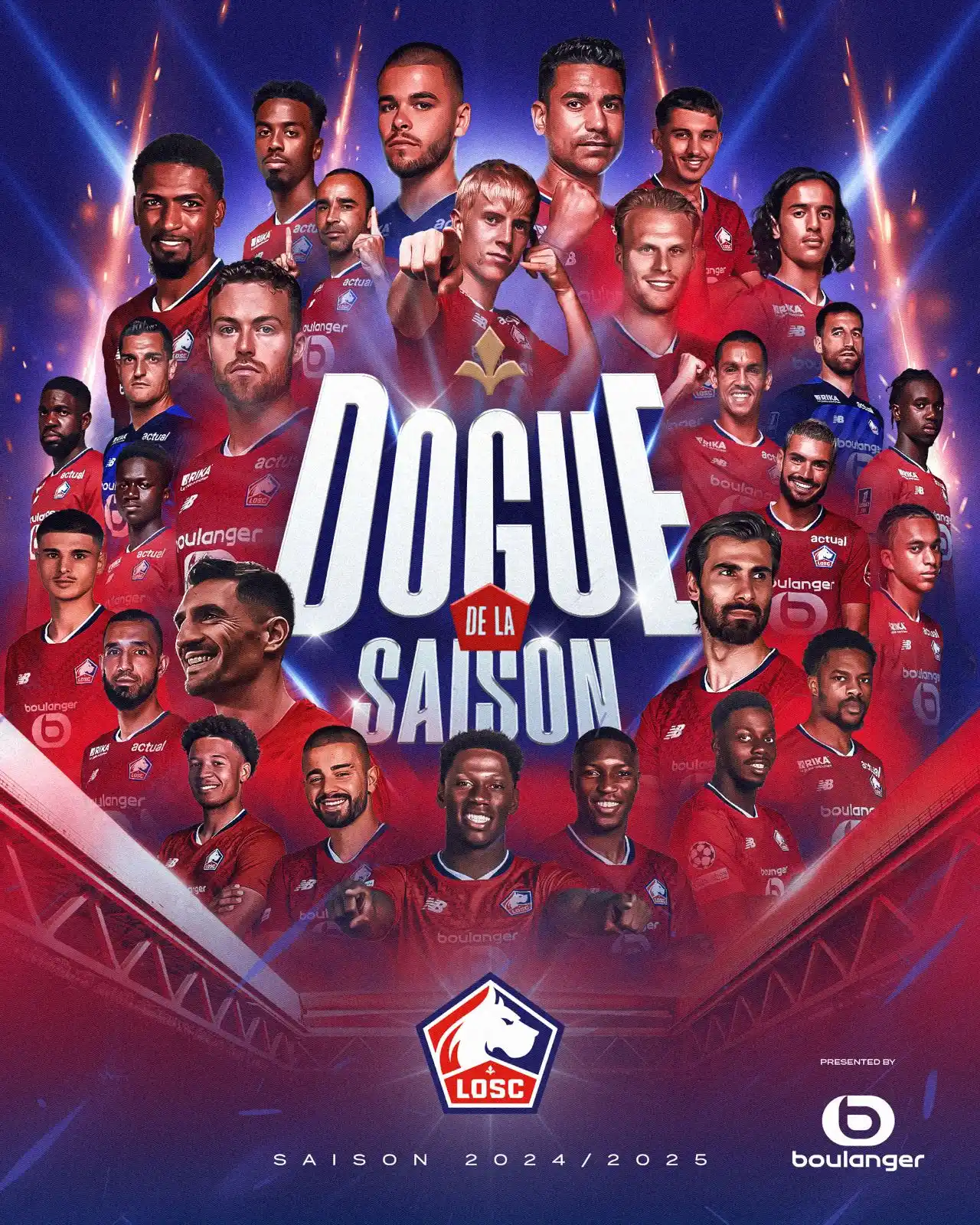 Image from LOSC: 🏆 Il est temps de voter pour le Dogue de la saison 👉 https://jeux.lo...