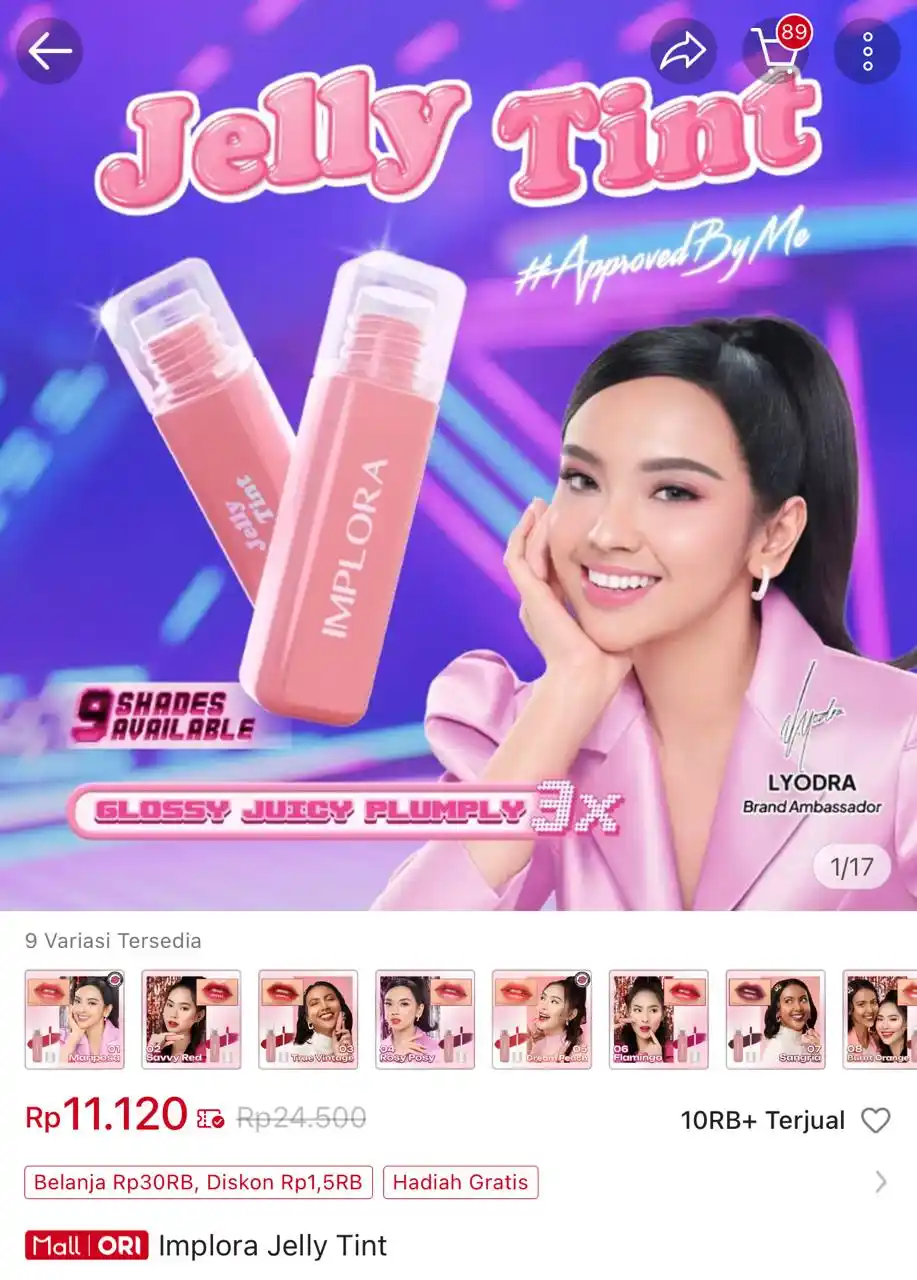 Image from Racun Shopee Receh: Implora Jelly Tint https://s.shopee.co.id/1BAfaLVJEu?share_channel_cod...