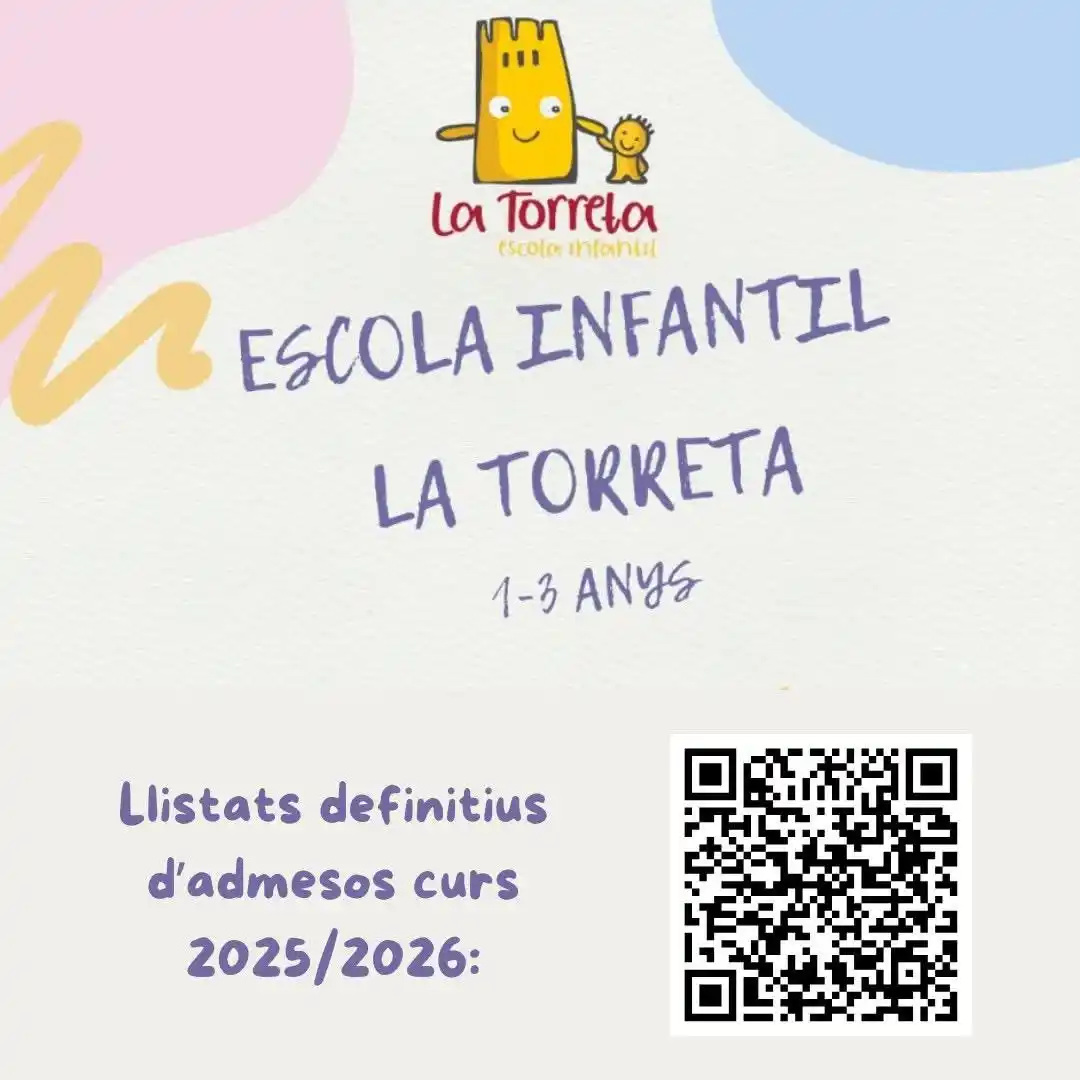 Image from Ajuntament de Canals: 🏫 Ja pots consultar els llistats definitius d'admesos per al curs 25/...