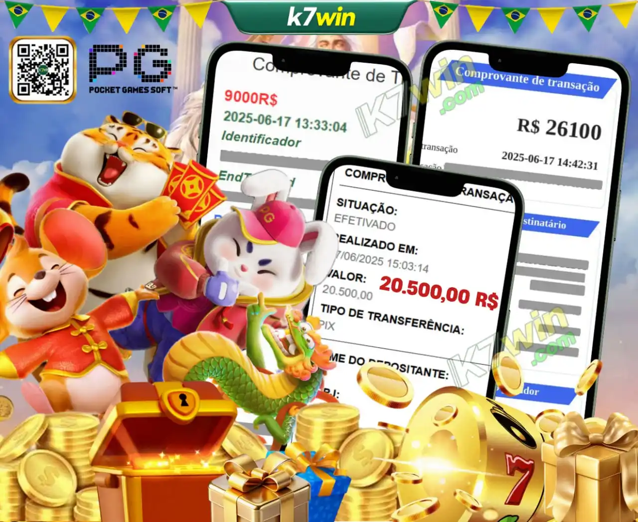 Image from k7win.com: K7WIN.COM | Líder de apostas na rede 【PG Slots - Parceiro Estratégico...