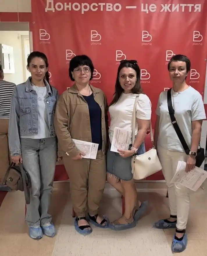 Image from Сумська міська рада: 🩸Команда Центру УБД приєдналась до донорської акції До Всесвітнього...
