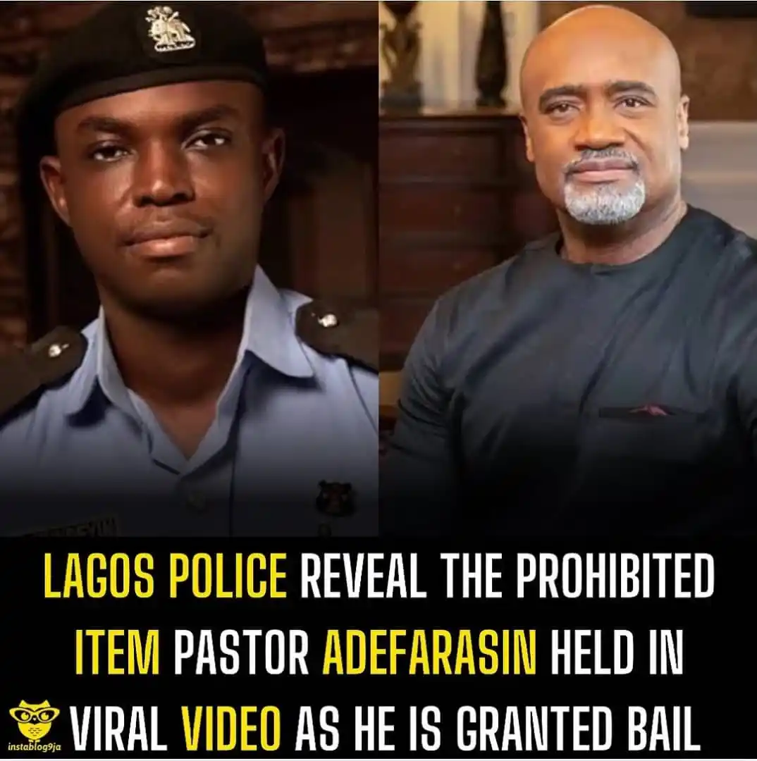 Image from Instablog9ja Network: Lagos Police reveal the prohibited item Pastor Adefarasin held in vira...