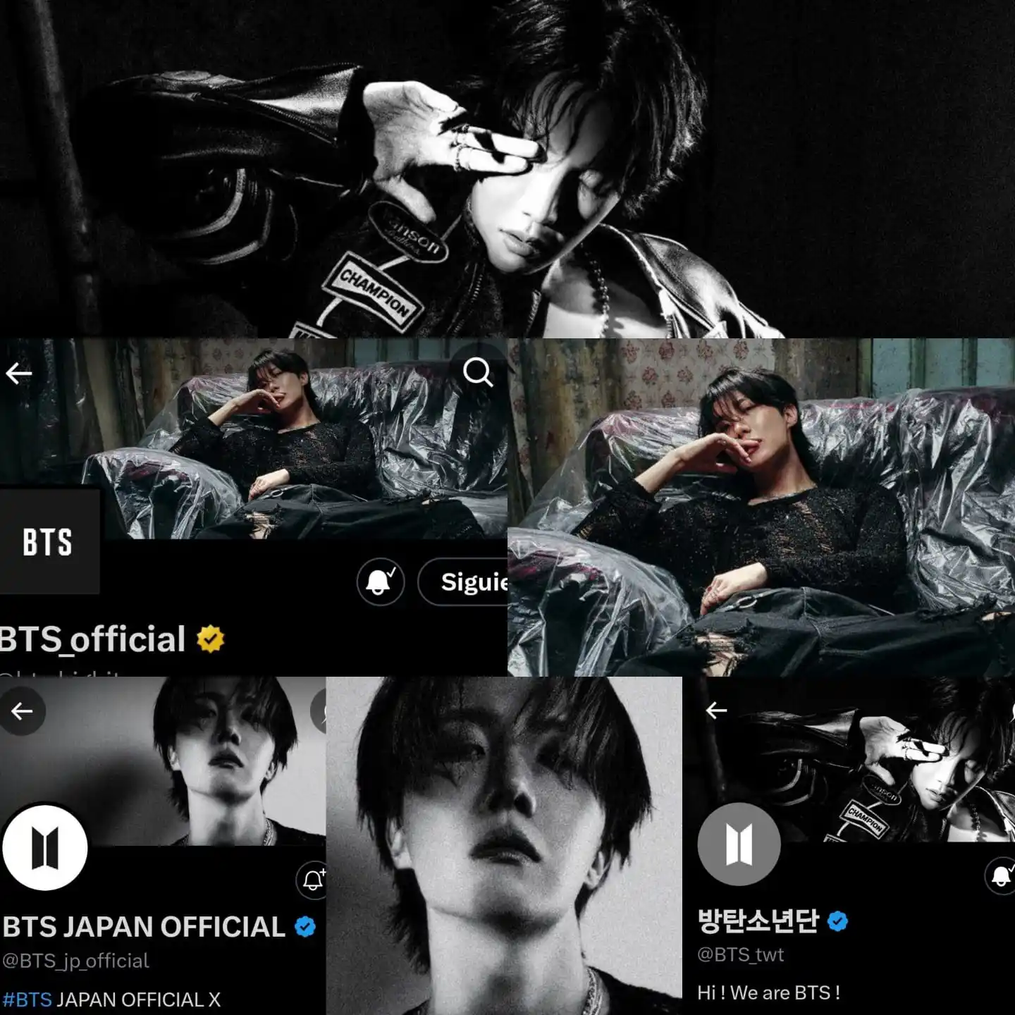 Image from BV 🇻🇪 - [INFO de BTS]📰💜: *🖤🖤Las cuentas oficiales de BTS cambiaron su diseño nuevamente con l...