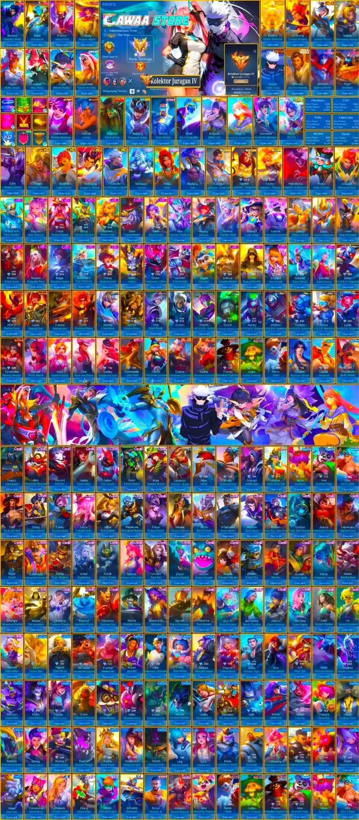 Image from ZARE STM: LEG 4 CC LING XAVIER GOJO, TAS" MANEN, KOLEKTOR JURAGAN 4, SKIN 486, O...